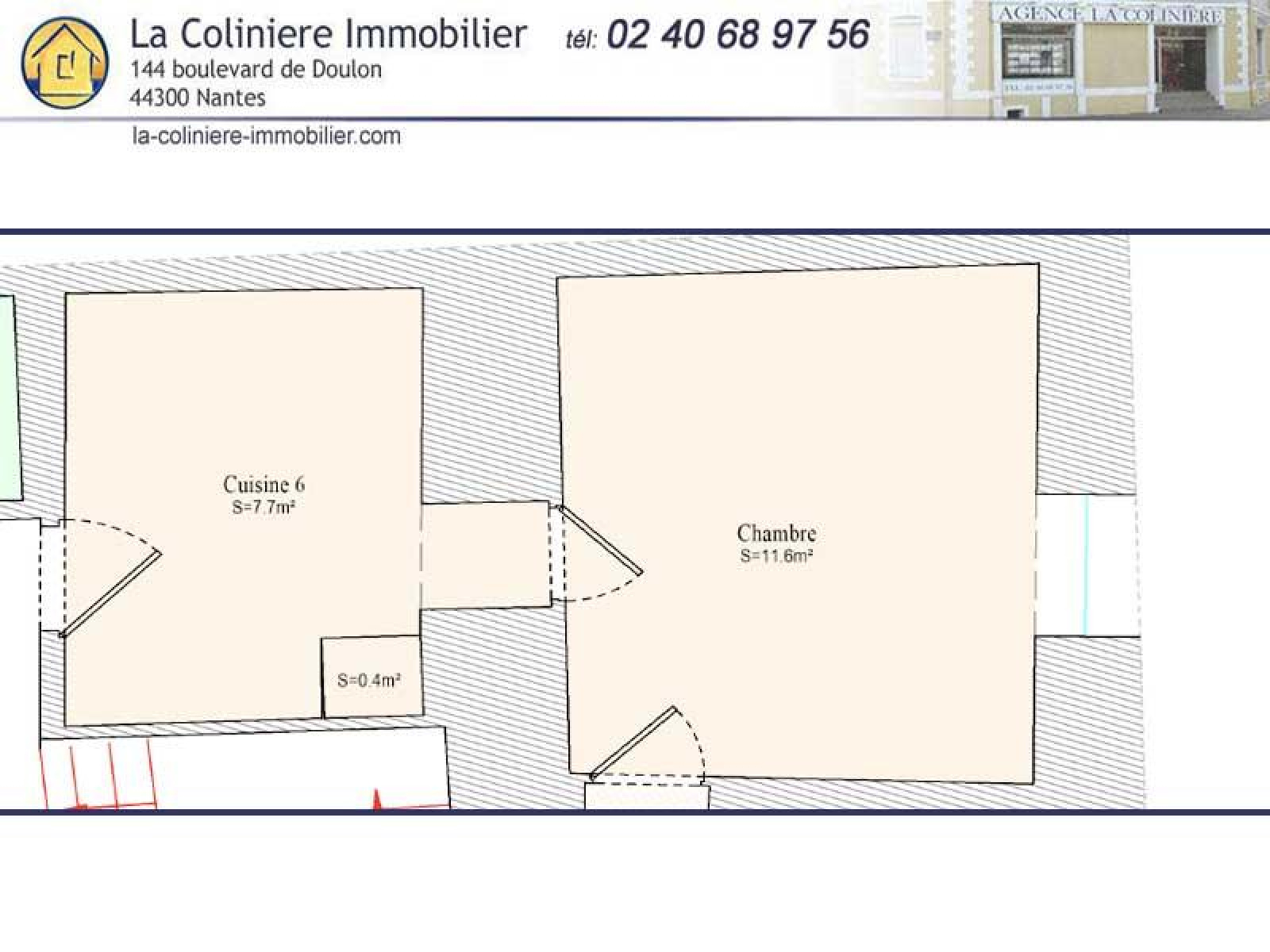 Vente Appartement 23m² 1 Pièce à Rezé (44400) - La Colinière Immobilier